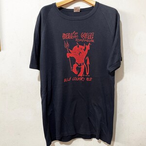Vintage 1988 Hell&#39;s Gate Roadhouse Ringer T-Shirt Australia Devil Graphic Tee Size M