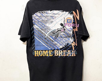 Vintage 90s Home Break G Force Surf T-Shirt Size M