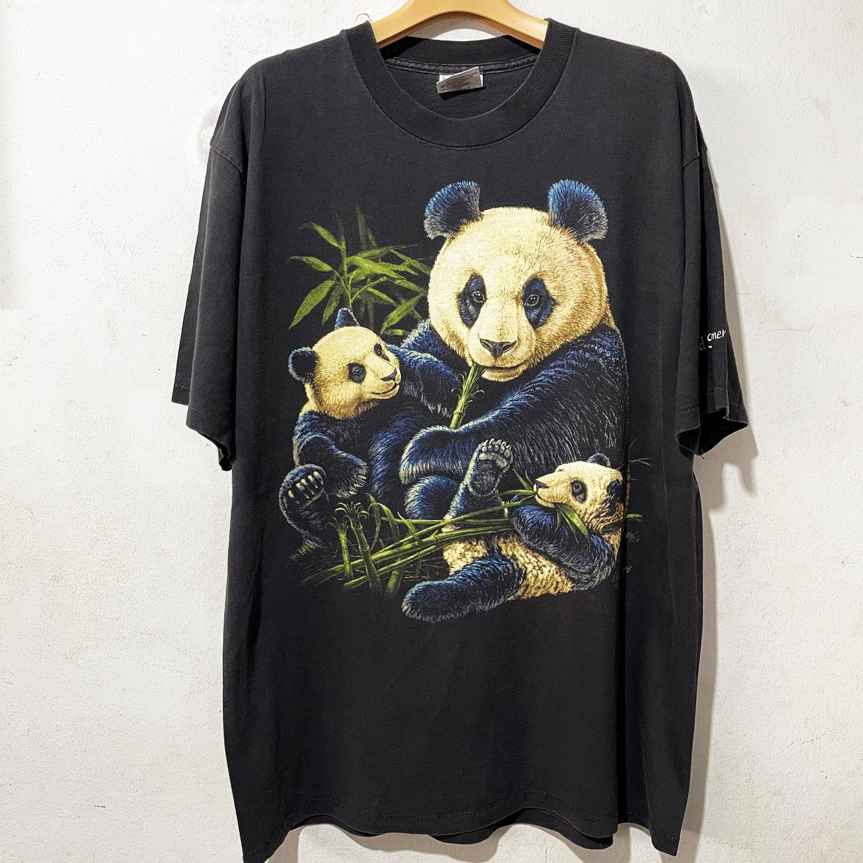 90年代ヴィンテージパンダTシャツ（サイズL） - Etsy 日本