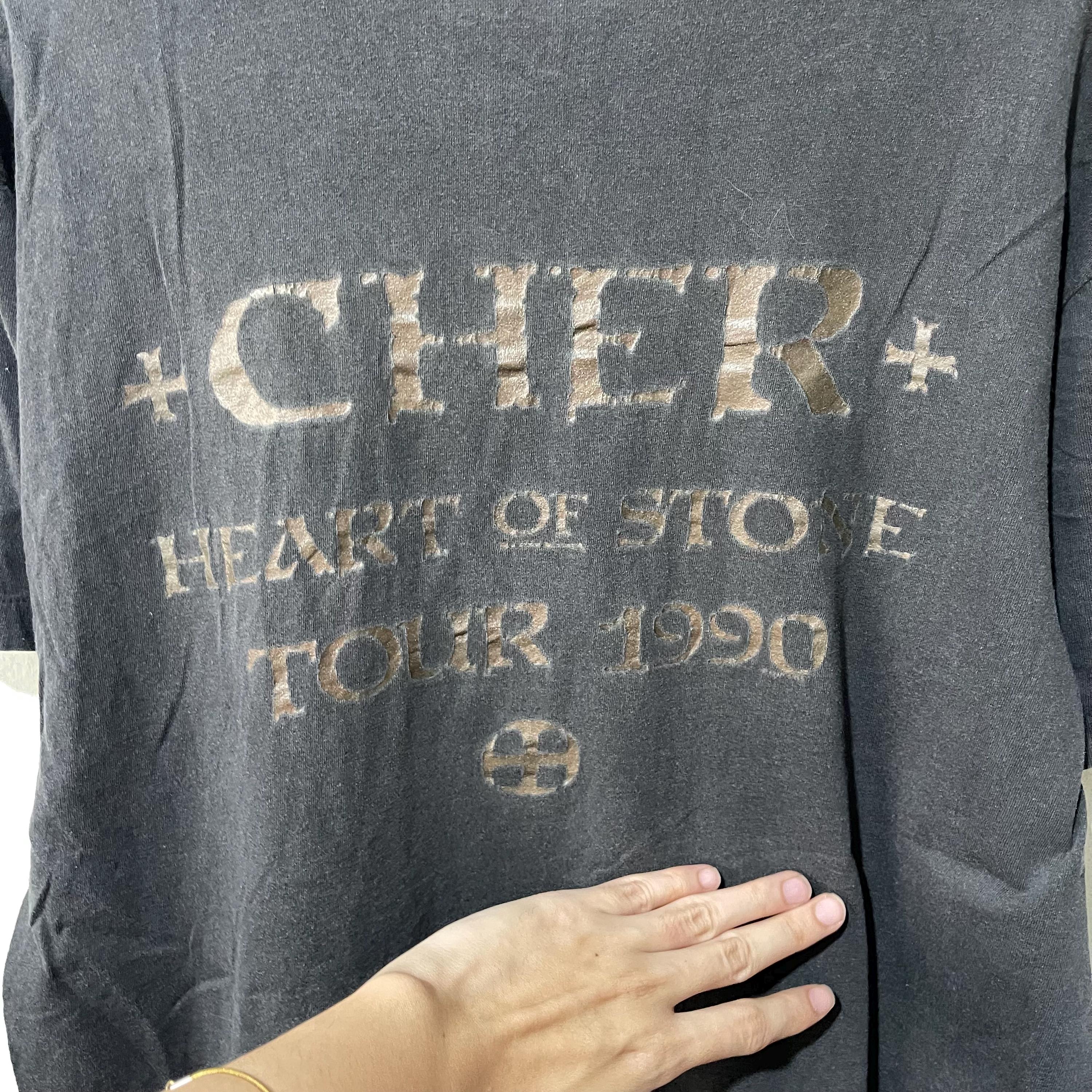Vintage 1990 Cher Heart of Stone Concert Tour T-shirt Size L - Etsy