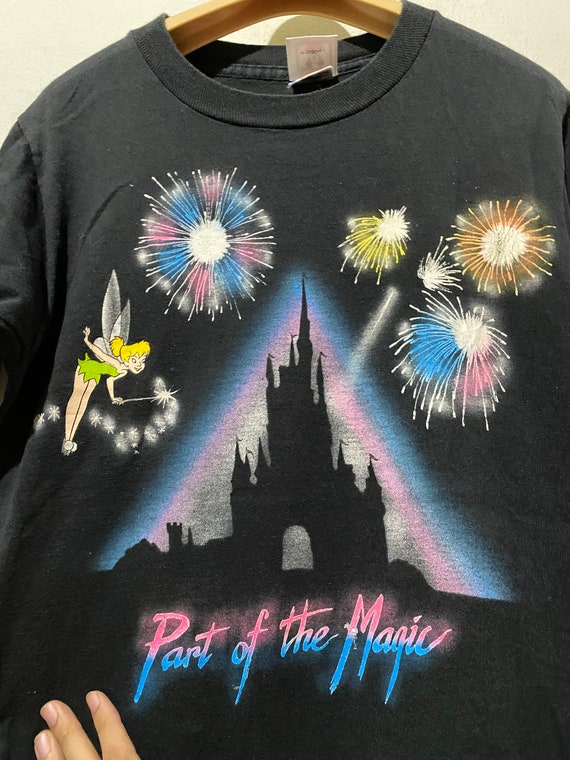 Vintage 90s Tinker Bell Disneyland Magic Kingdom T-shirt Size XXS