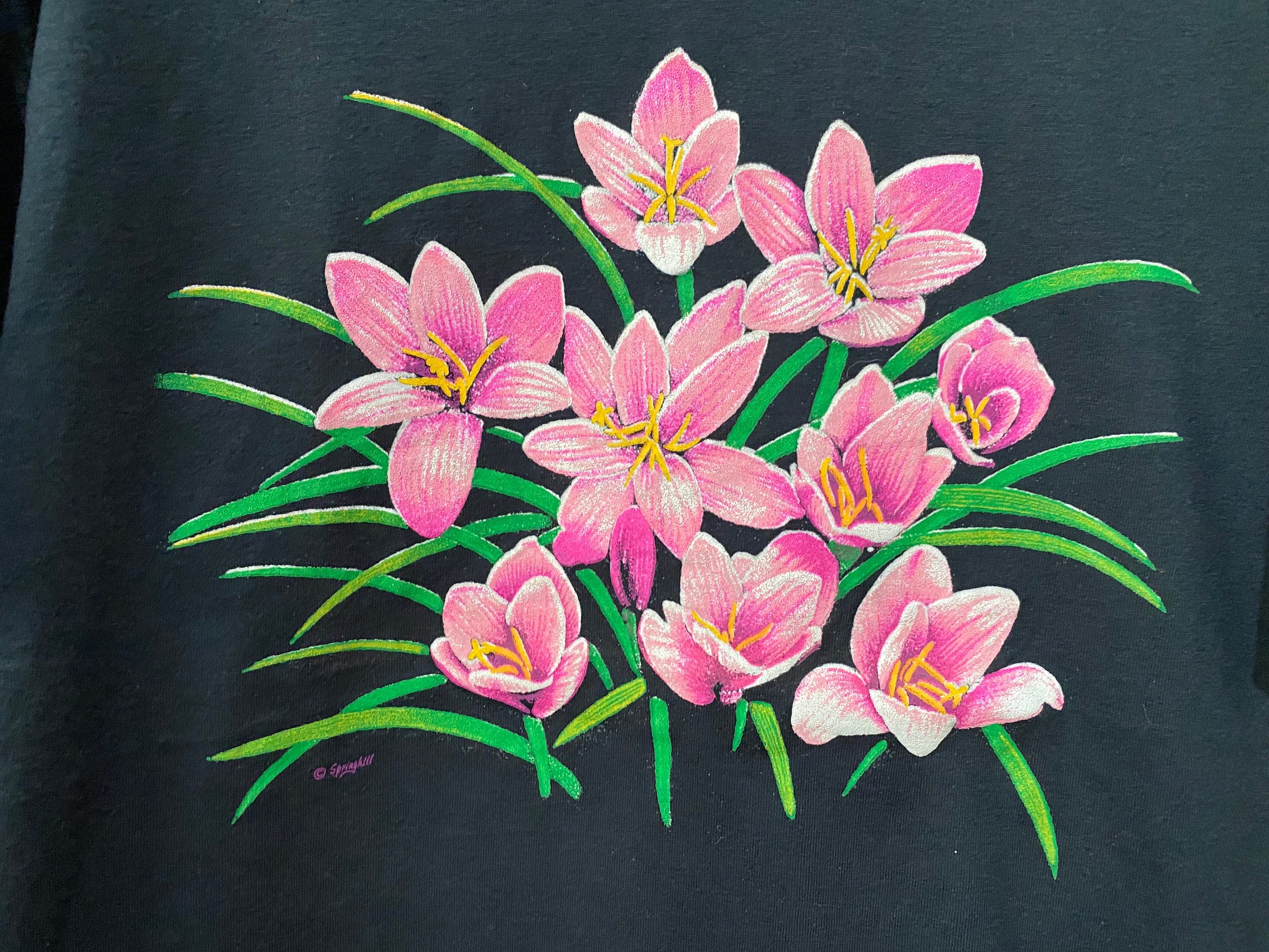 【90size】house on the hill Tシャツ　flower 90size】house on the hill Tシャツ flower 100size】house on the