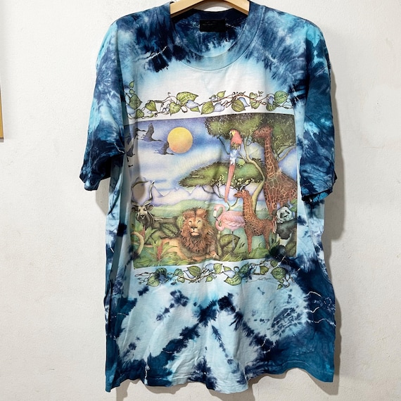 Vintage 90s Rainforest Animal T-shirt Size XL - Etsy