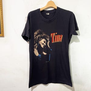 Camiseta vintage de la gira privada de bailarinas de Tina Turner de 1985, talla S