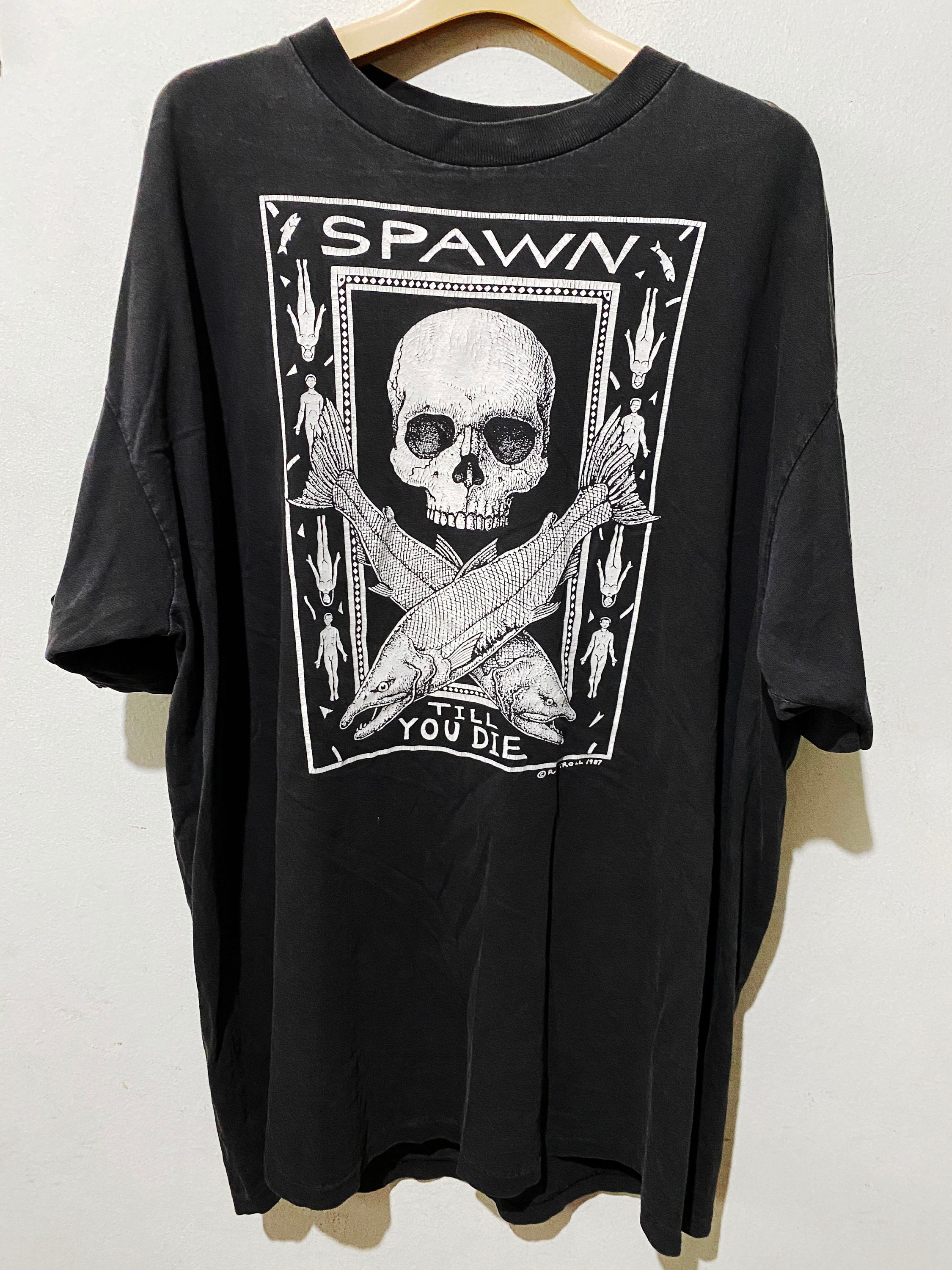 Vintage 1987 Ray Troll Spawn Till You Die Shirt Size XXL Free | Etsy