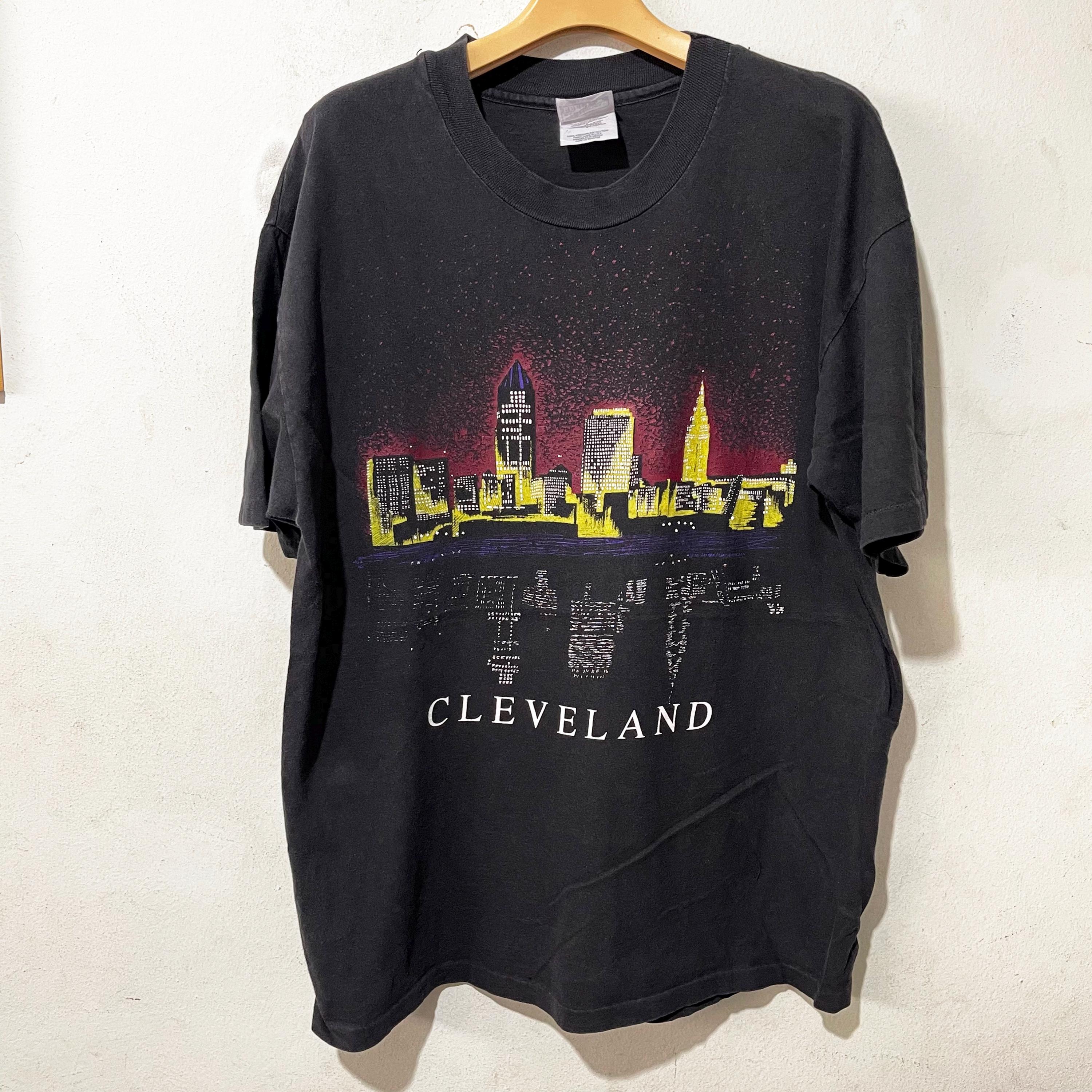 Vintage 90s Cleveland T-shirt City Skyline Graphic Tee Size L - Etsy