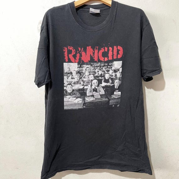 Vintage 2003 Rancid T-shirt Machete Punk Band Graphic Tee Size M
