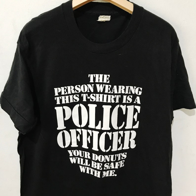 Vintage Police Officer Funny Shirt Size XL image 2