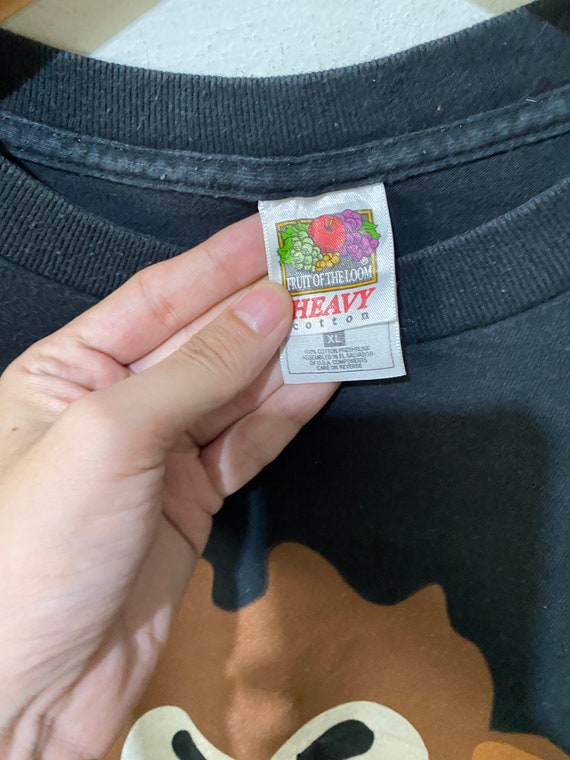 Vintage 90s Monkey T-shirt “I Fling Poo” Funny Cartoon Animal