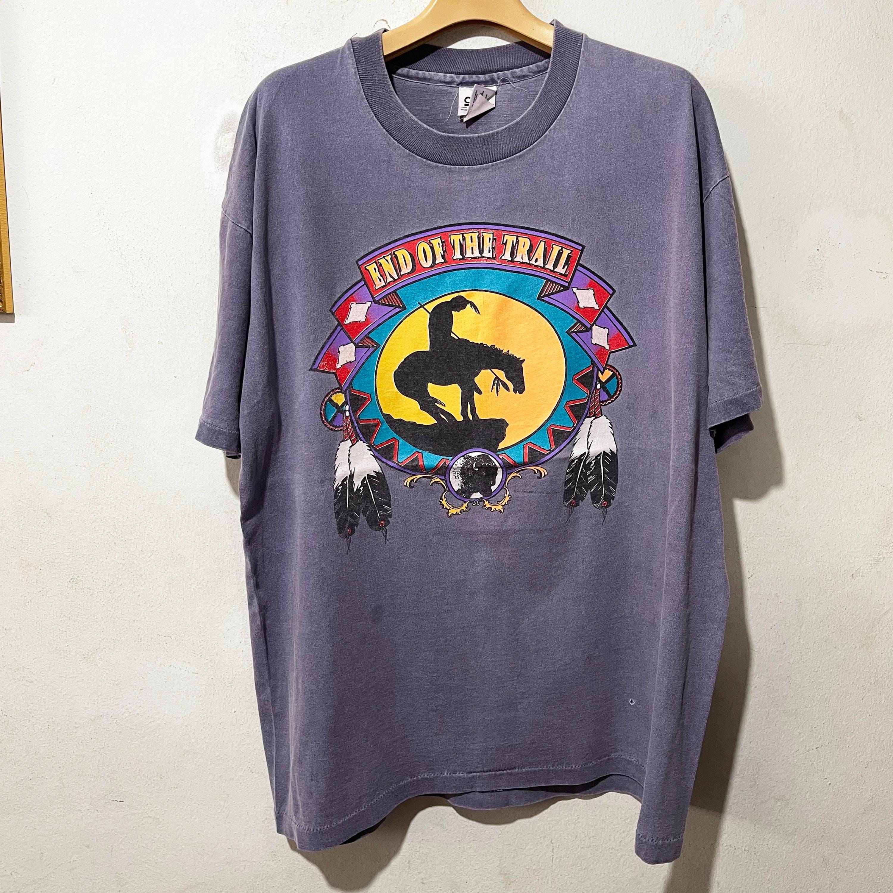 Vintage 90s End of the Trail Western T-shirt Size XL - Etsy Vintage 90s End of the Trail Western T-shirt Size XL - Etsy