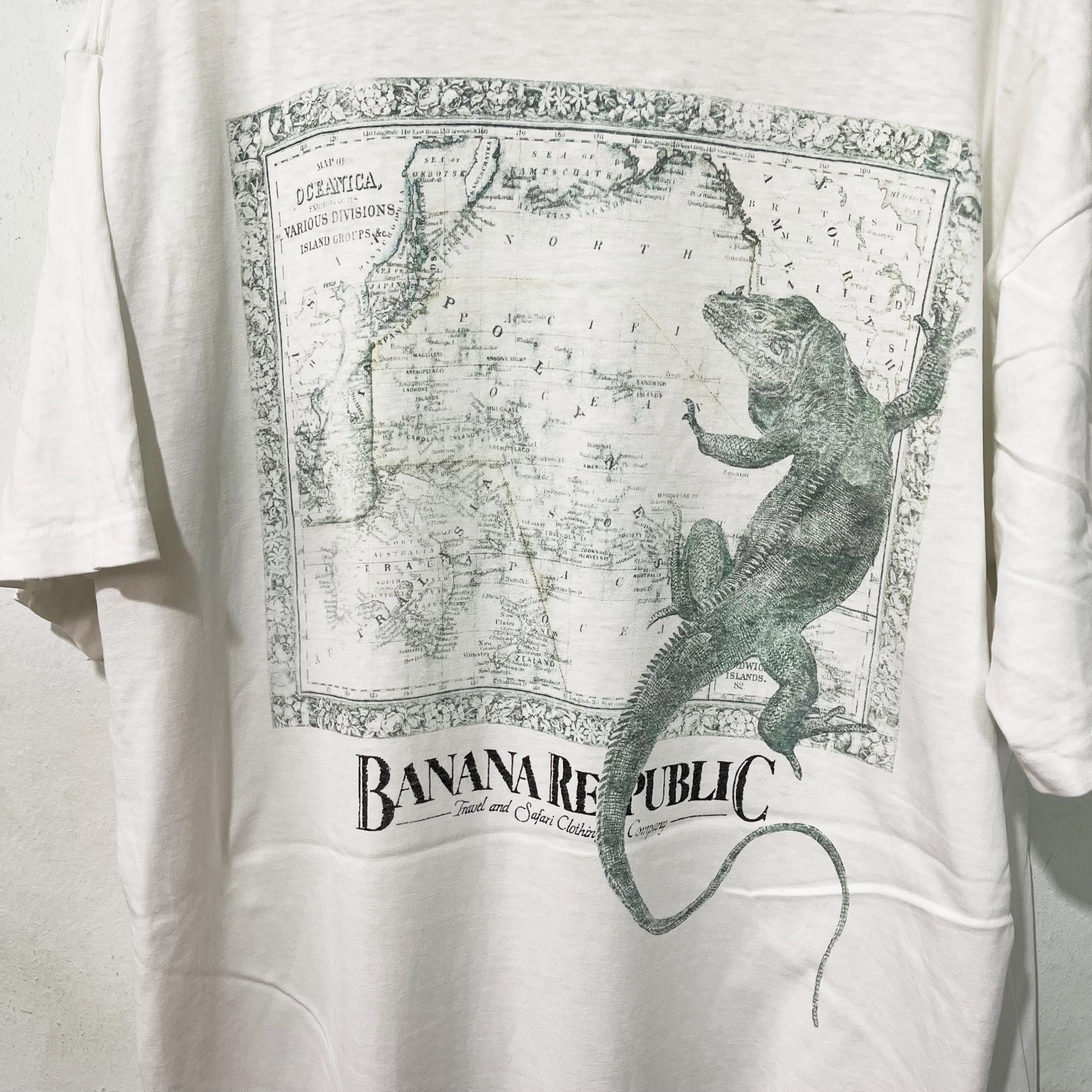 Vintage 90s Banana Republic Pocket T-shirt Logo Minimalist