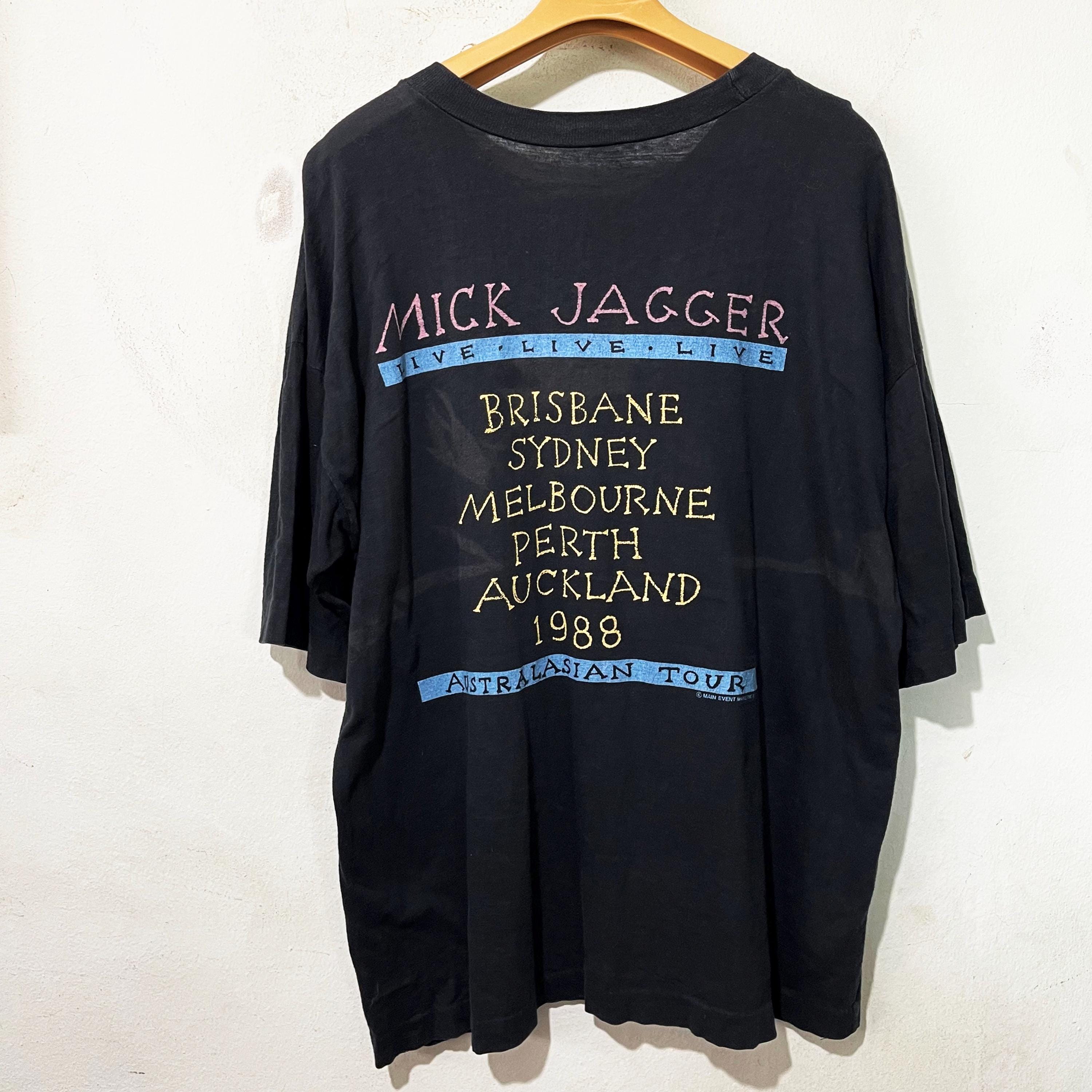 ヴィンテージ 1988 ミック・ジャガー オーストラリアツアー Tシャツ