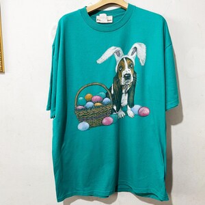 Camiseta vintage dos anos 90 para cachorro, tamanho GG, camiseta vintage de basset hounds, camiseta vintage para animais de estimação, camiseta vintage para animais, camiseta para amantes de cães, camiseta vintage para natureza
