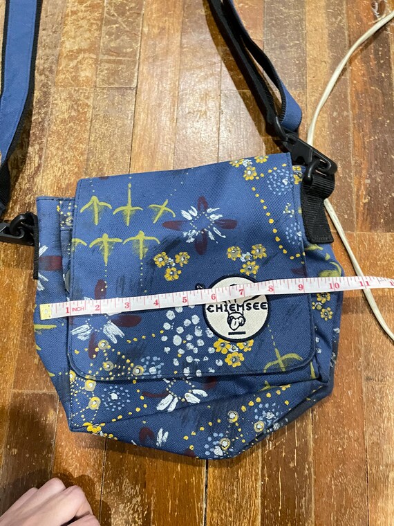 Vintage 90s Chiemsee Messenger Bag Floral Pattern Crossbody Surf