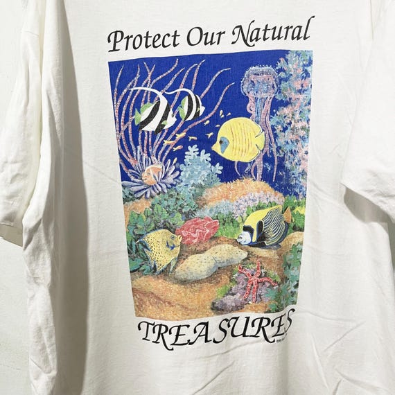 Vintage 90s Human I Tees Protect Our Natural Treasures T-shirt