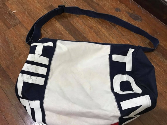 Vintage 90s Tommy Hilfiger Duffel Bag Free Shippi… - image 3