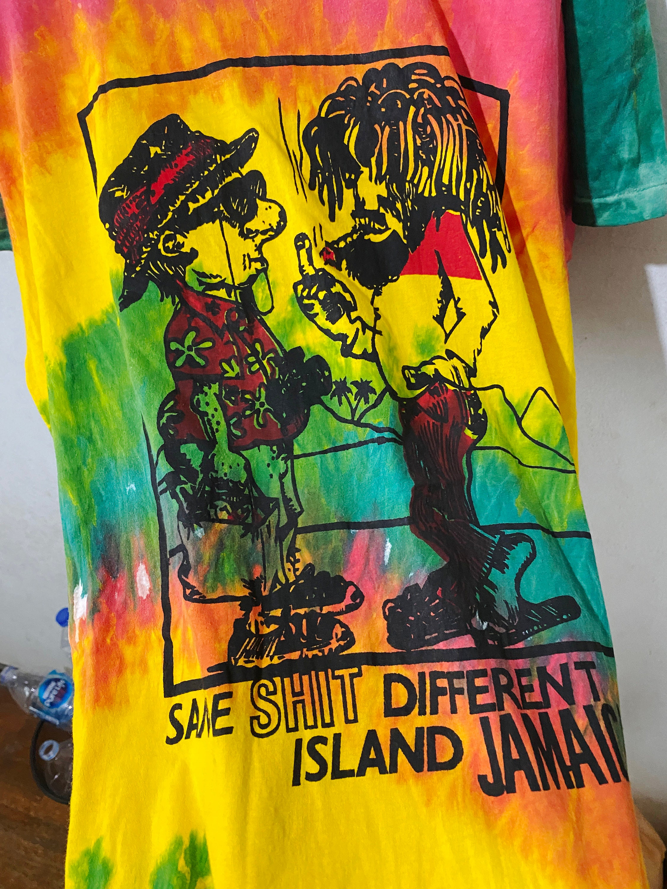 希少 90 JAMAICA VINTAGE Tシャツ パトワ ジャマイカ レゲエ