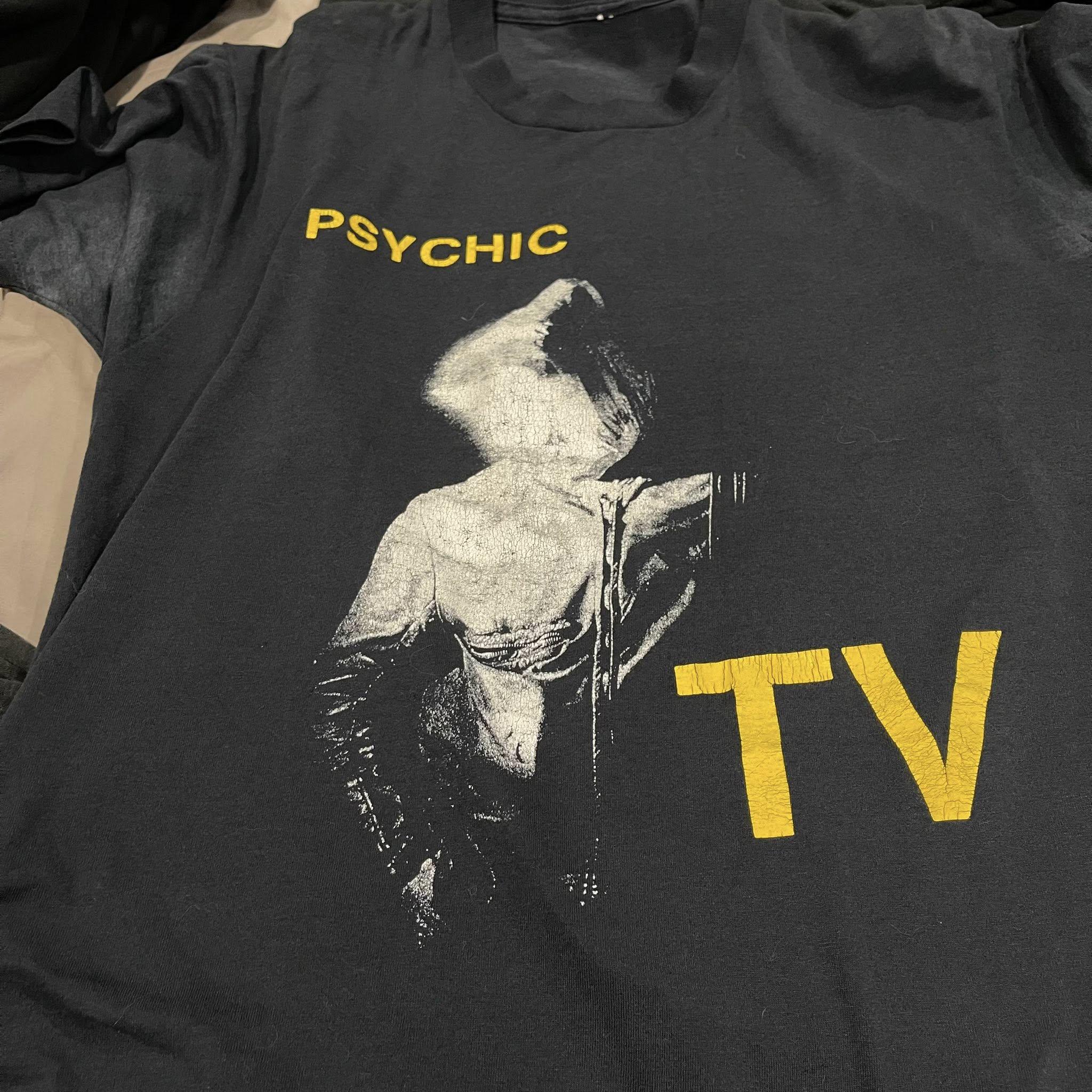 Vintage 80s Psychic TV T-shirt Size L - Etsy