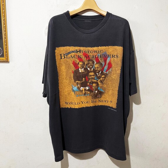T-shirt Vintage Nashville Skyline 1993, Fruit Of The Loom, Taille XL Noir