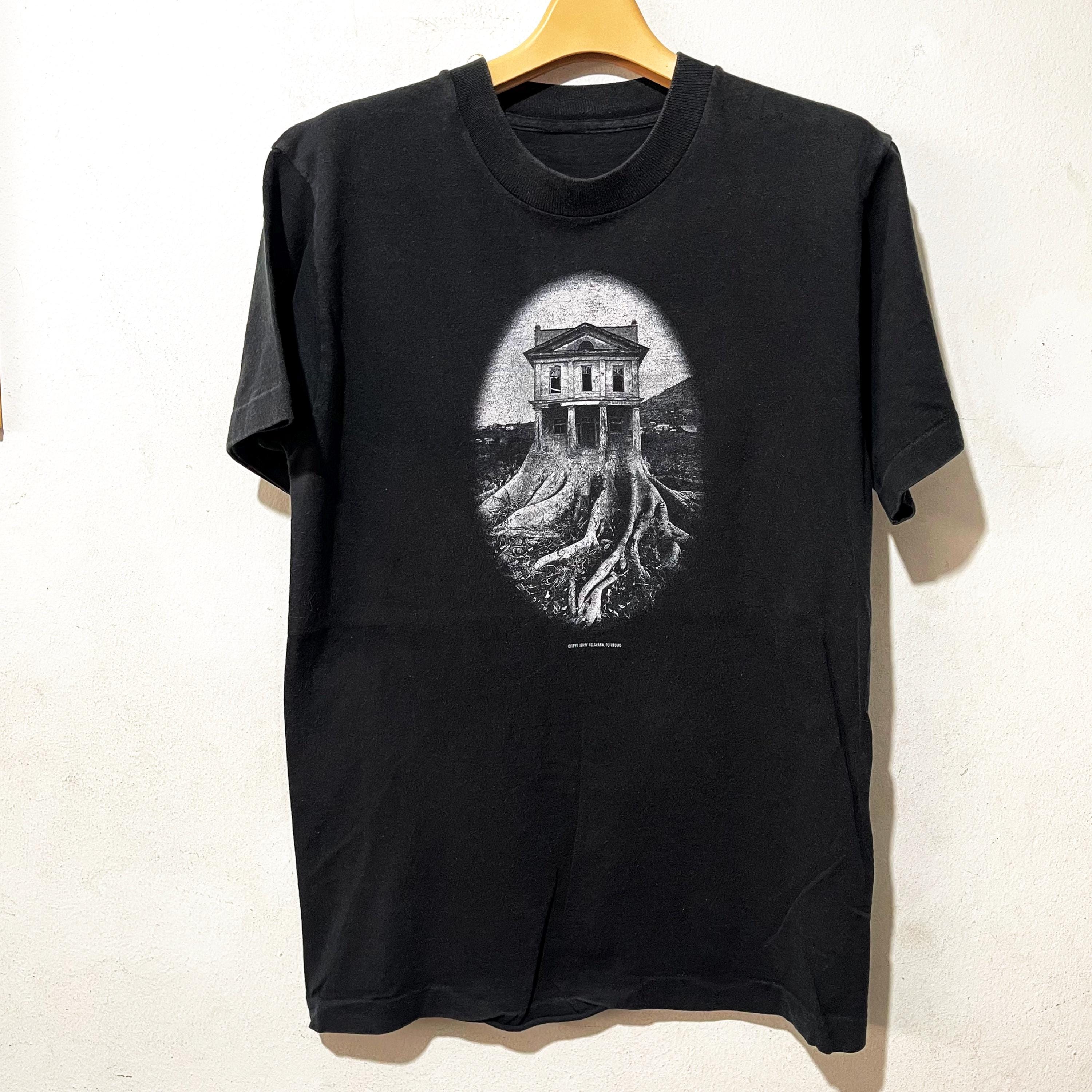 Vintage 1997 Jerry Uelsmann Surreal House With Roots T-shirt Size