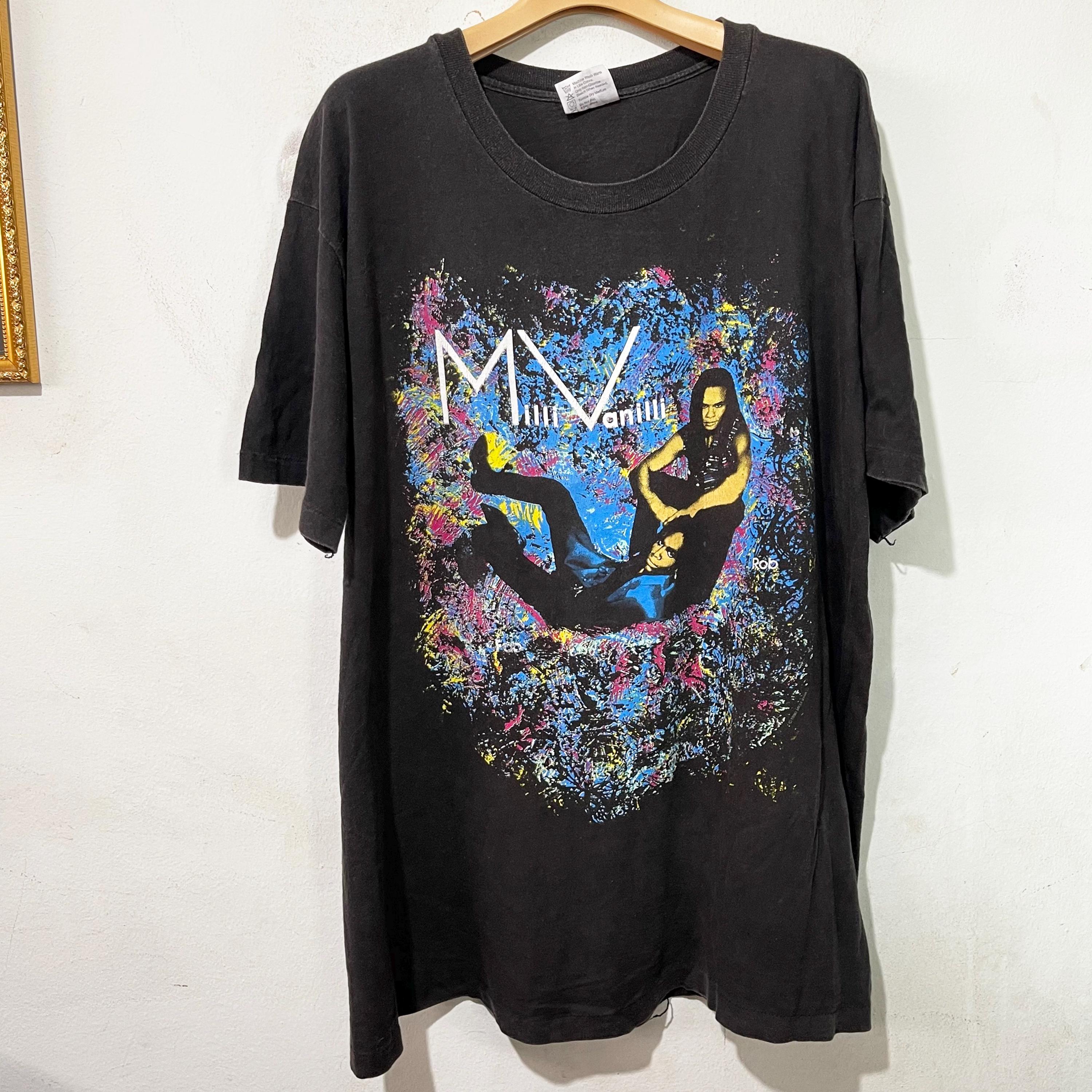 Milli Vanilli ミリ ヴァニリ 90s VINTAGE Tシャツ Vintage 90s Milli Vanilli T-shirt Size XL - Etsy