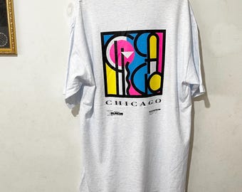 Vintage 90s Chicago The Second City T-Shirt Size XL