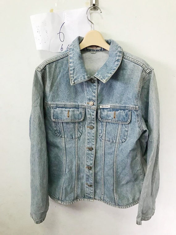 80s guess jean jacket