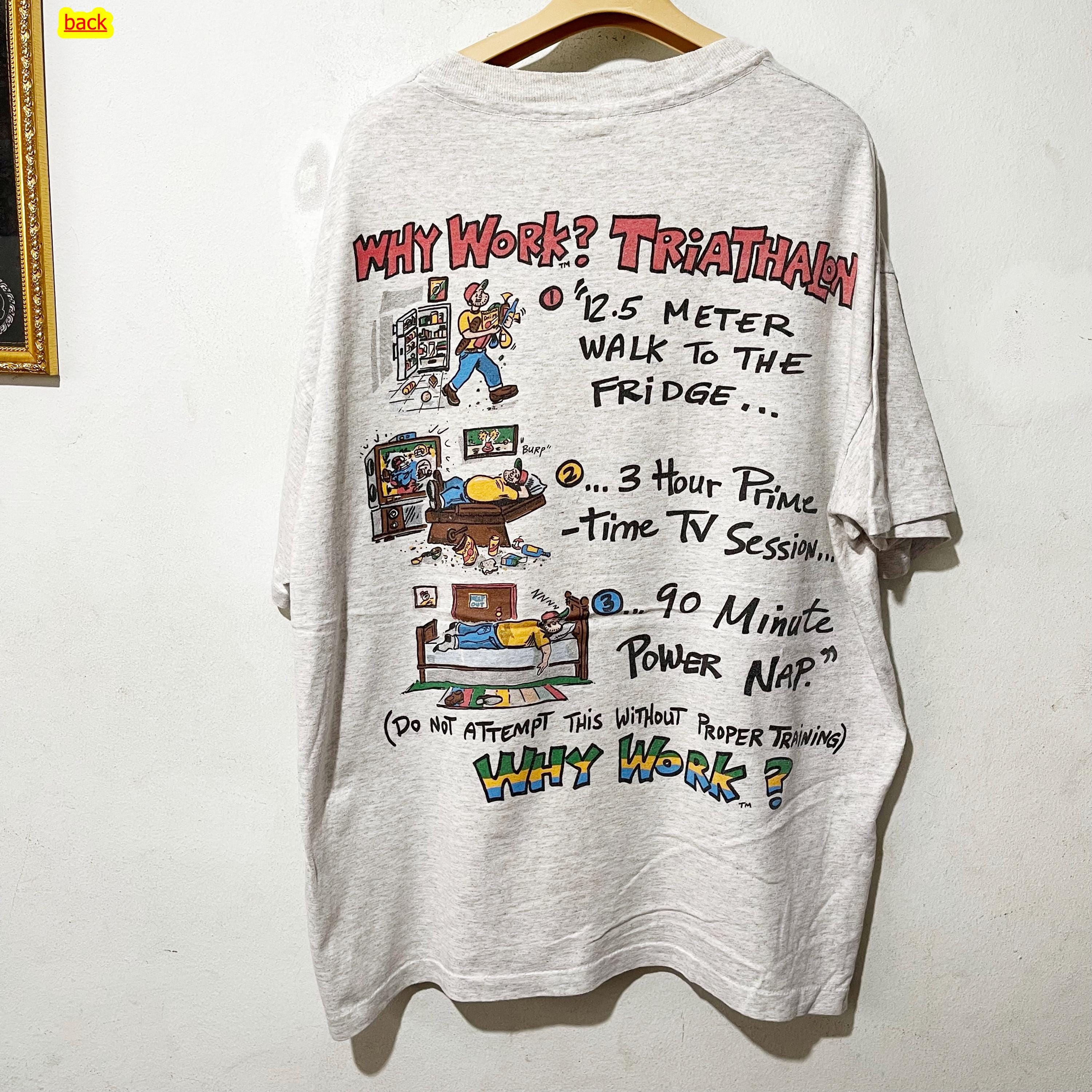 Vintage 90s Lazy Eat TV Sleep T-shirt Size XL - Etsy Israel