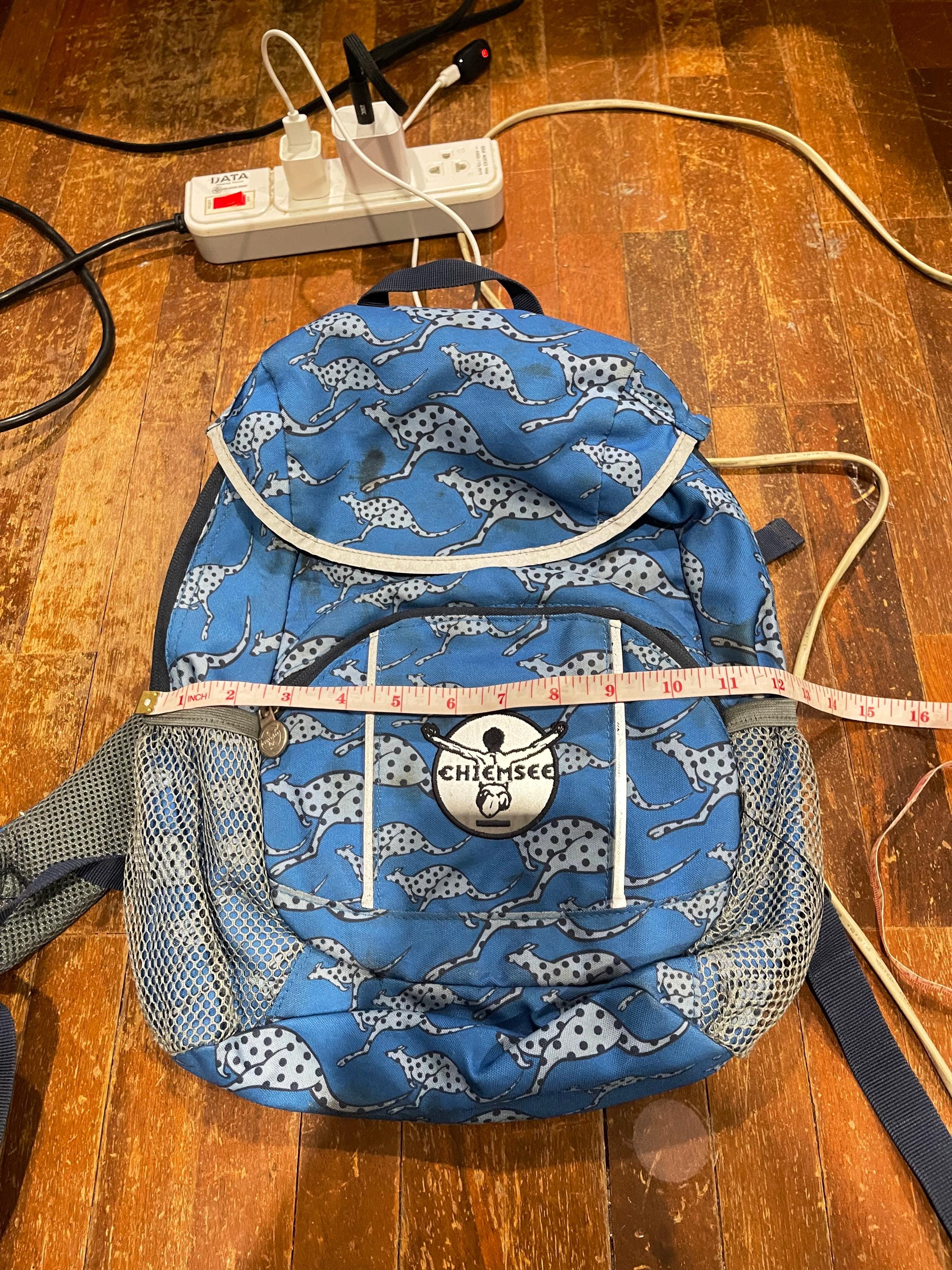 Vintage 90er Jahre Chiemsee Rucksack Cheetah Print Blau Sport ...