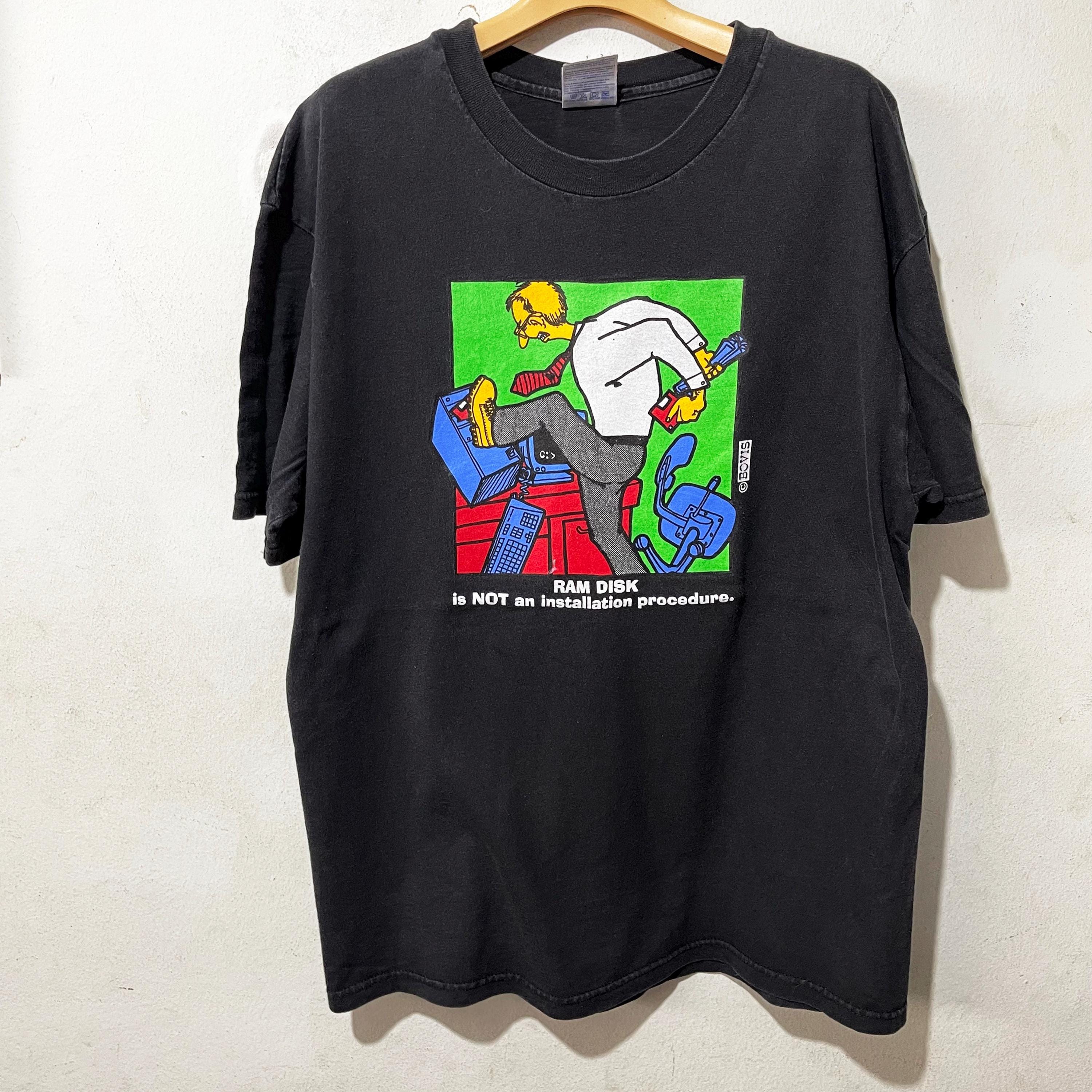 Vintage 90s Tech Shirt Size L Vintage "Ram Disk Computer" Tee, Vintage Computer Shirt, Vintage Geek Shirt
