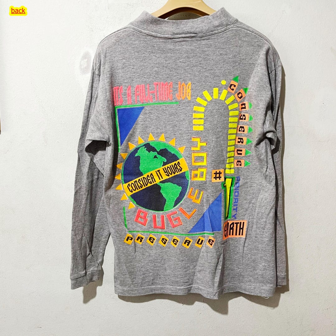 ウェア 90s BUGLEBOY camerabest USED】90'S BUGLE BOY REFLECTIVE PRINT HOODIE |