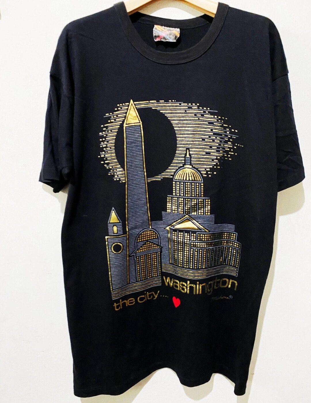 Vintage Washington DC Shirt Size L 90s Capital USA Tee, Vintage