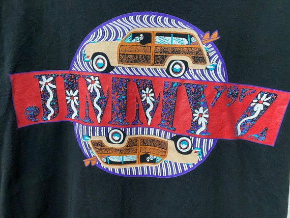 Vintage 90s Jimmy'z T-shirt Surf Skate Streetwear Graphic Tee Size