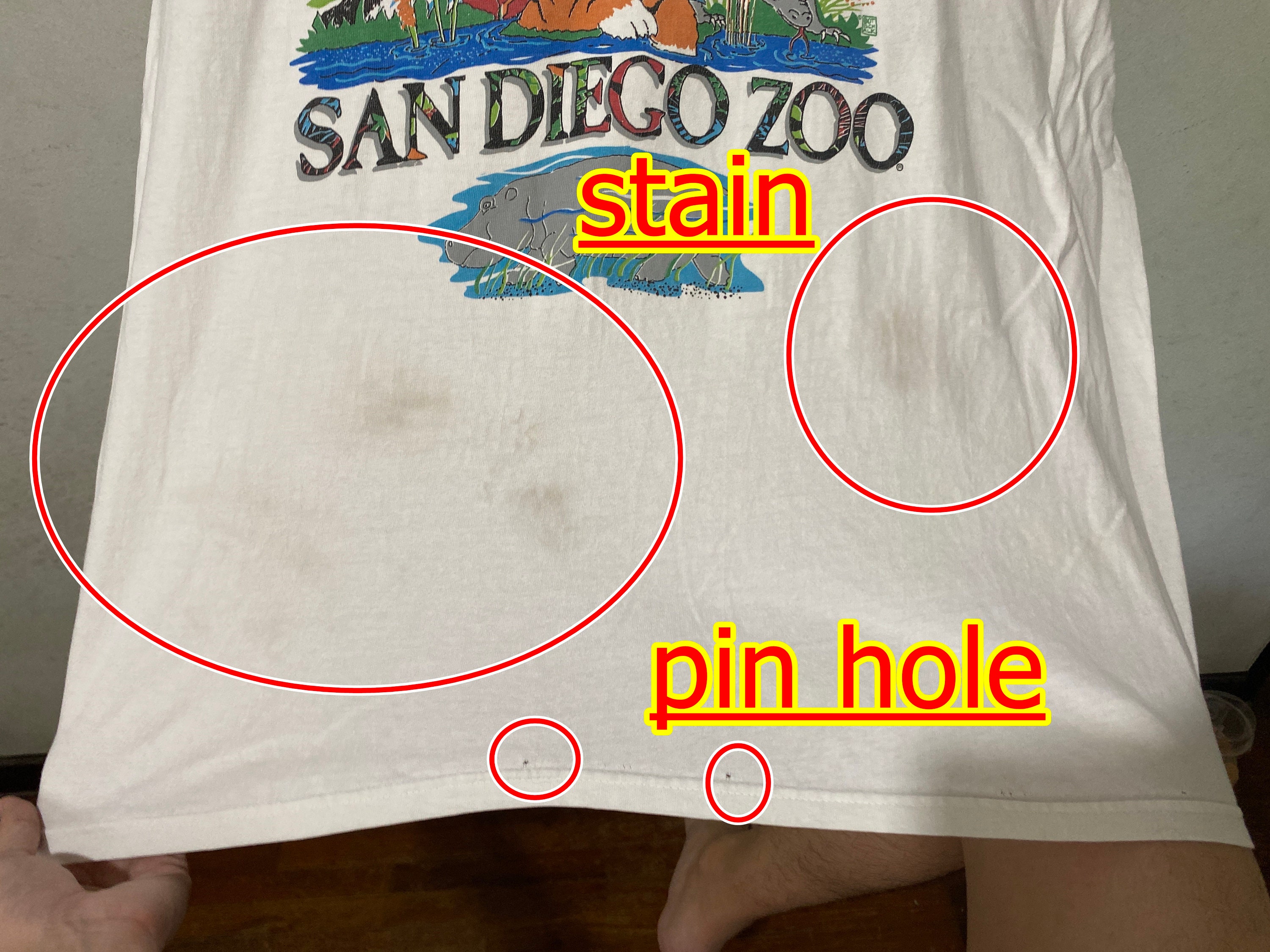 Vintage 90s San Diego Zoo T-shirt Endangered Animals Graphic Tee