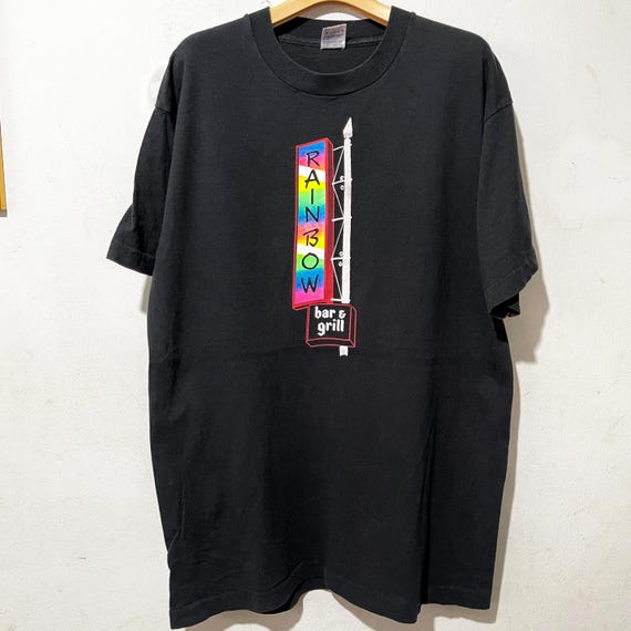 Vintage 90s Rainbow Bar and Grill T-shirt Size L - Etsy