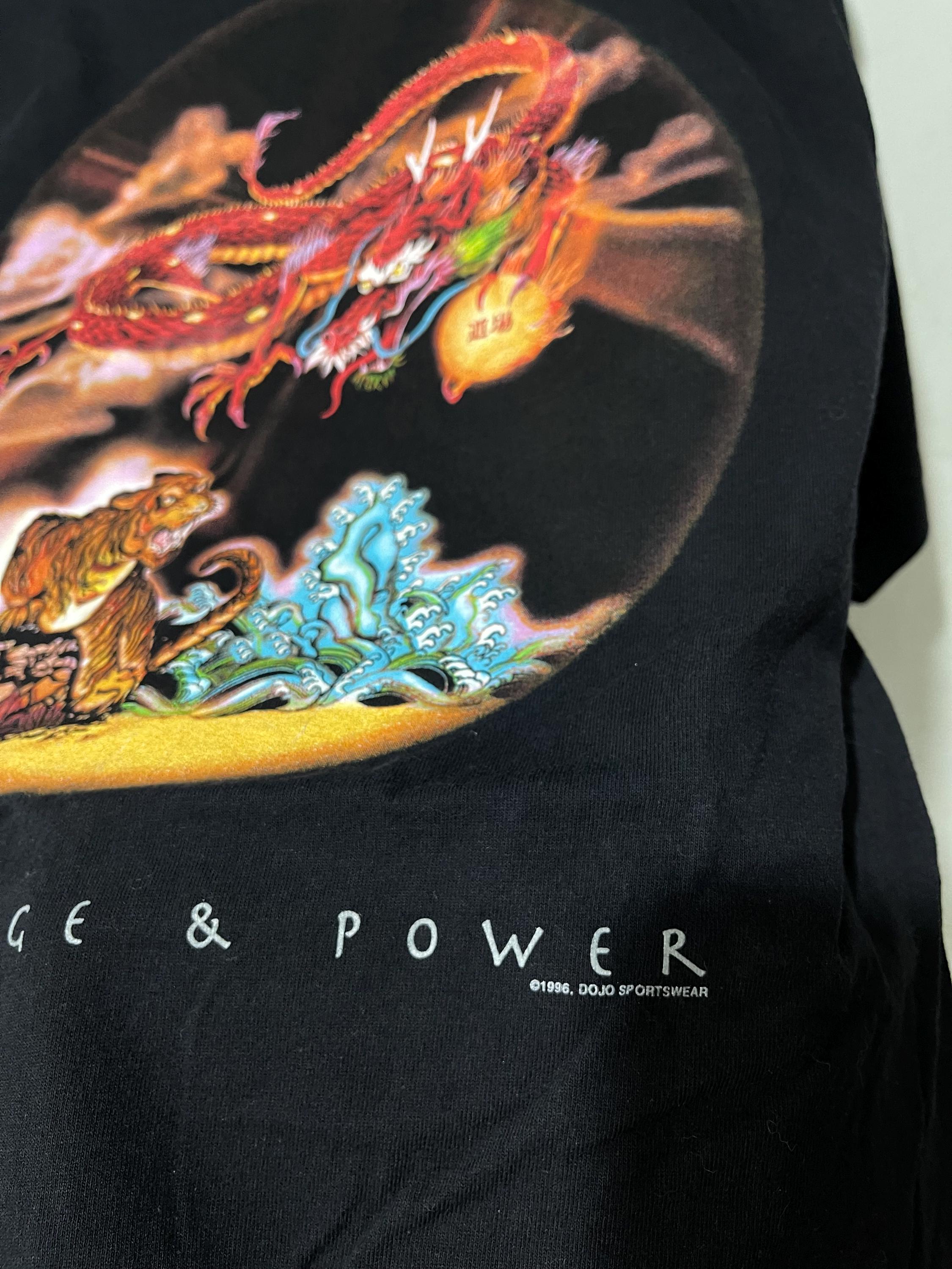 Vintage 1996 Dojo Sportswear Knowledge and Power T-shirt Size L 
