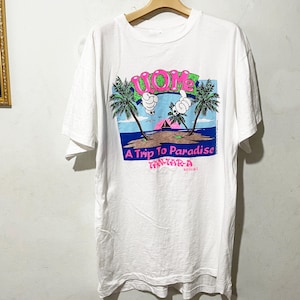 Vintage 80s Hawaii T-Shirt Surf Skate Island Souvenir Graphic Tee Size XL