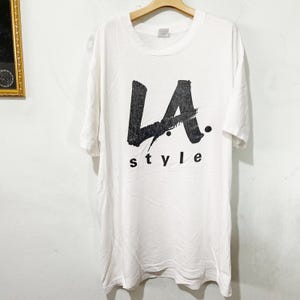 Vintage 90s LA Style Shirt Size XL Vintage Los Angeles Shirt, Vintage LA Shirt