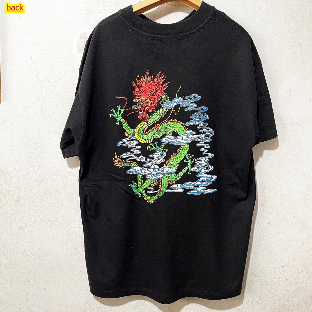 Vintage 90s Dragon Tattoo T-shirt Size L-XL - Etsy Israel