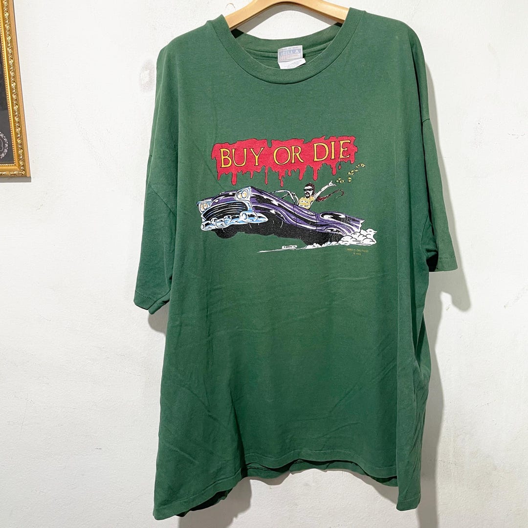 Vintage 90s Buy or Die Classic Car T-shirt Size XXL - Etsy