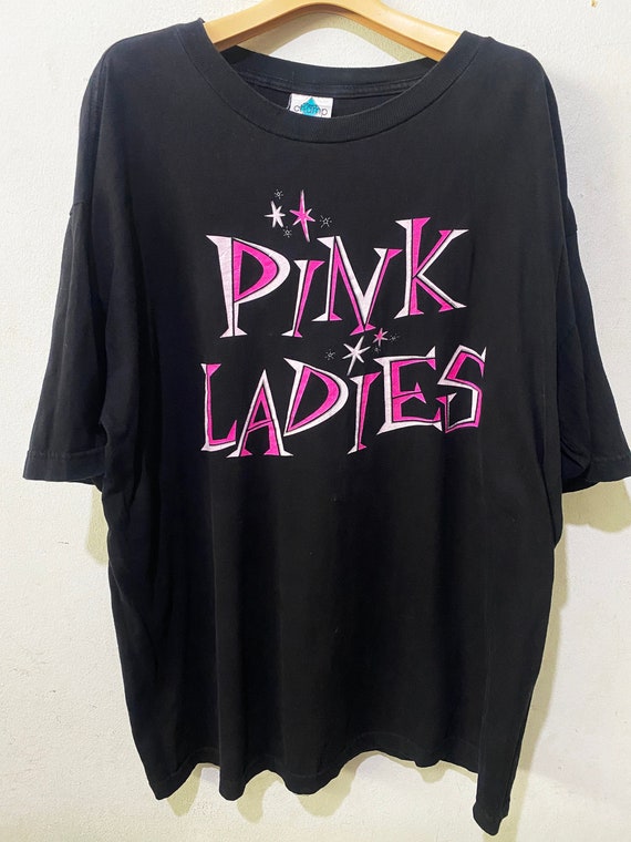 Vintage 90s Grease Pink Ladies Movie Promo Shirt … - image 1