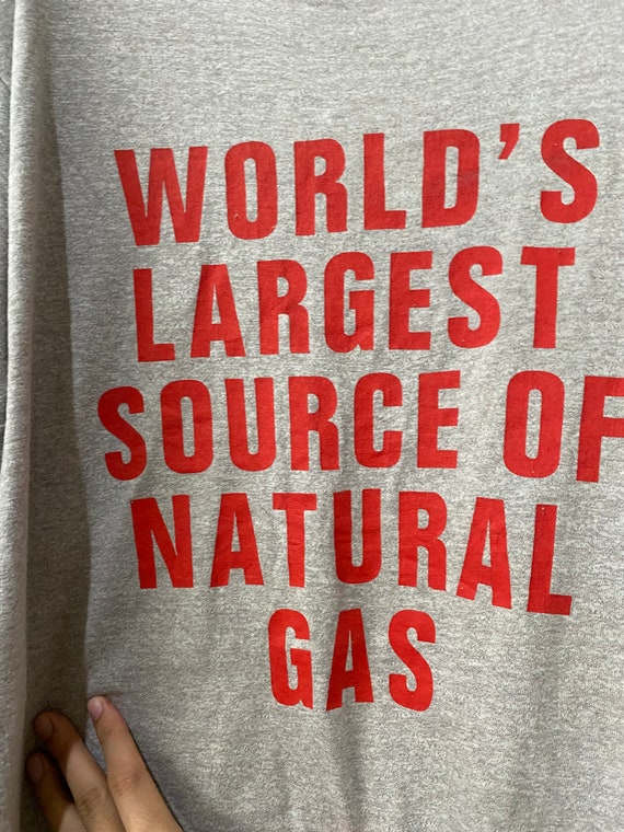 Vintage 90s Worlds Largest Source of Natural Gas T-shirt Size XL