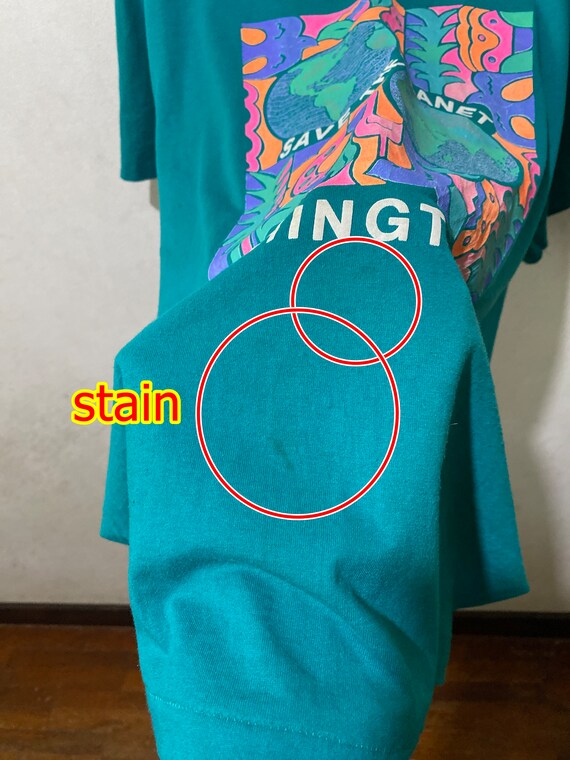 90代オフワイト色-L レアヴィンテージ ユニークのPlanet Earth プラネット Vintage 90s Save the Planet Earth T-shirt Size L - Etsy Hong Kong