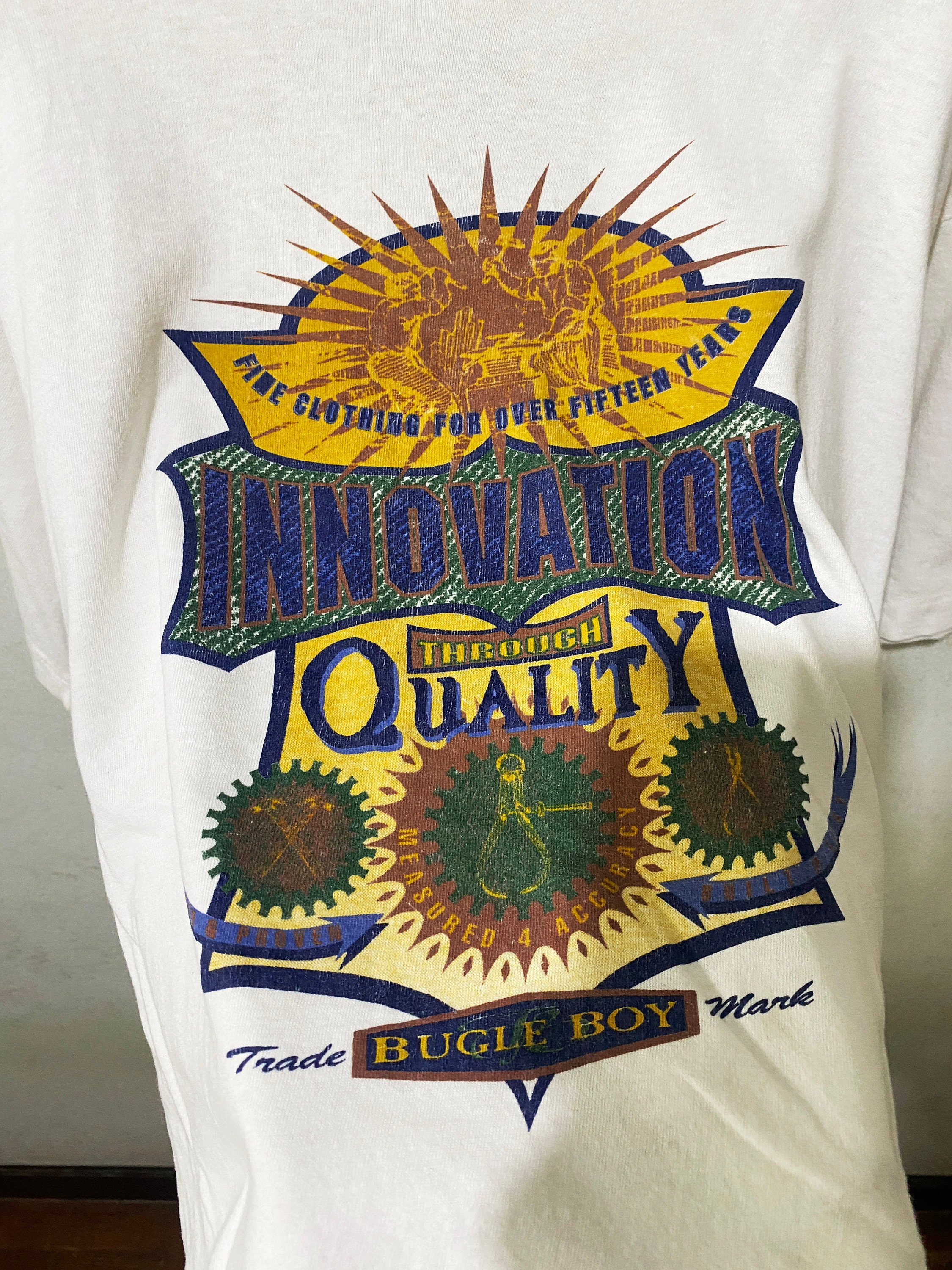 Vintage 90s Bugle Boy Crop Top Size L Vintage Surf Tee