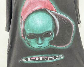Vintage 90s Alien Workshop T-shirt Size XL - Etsy