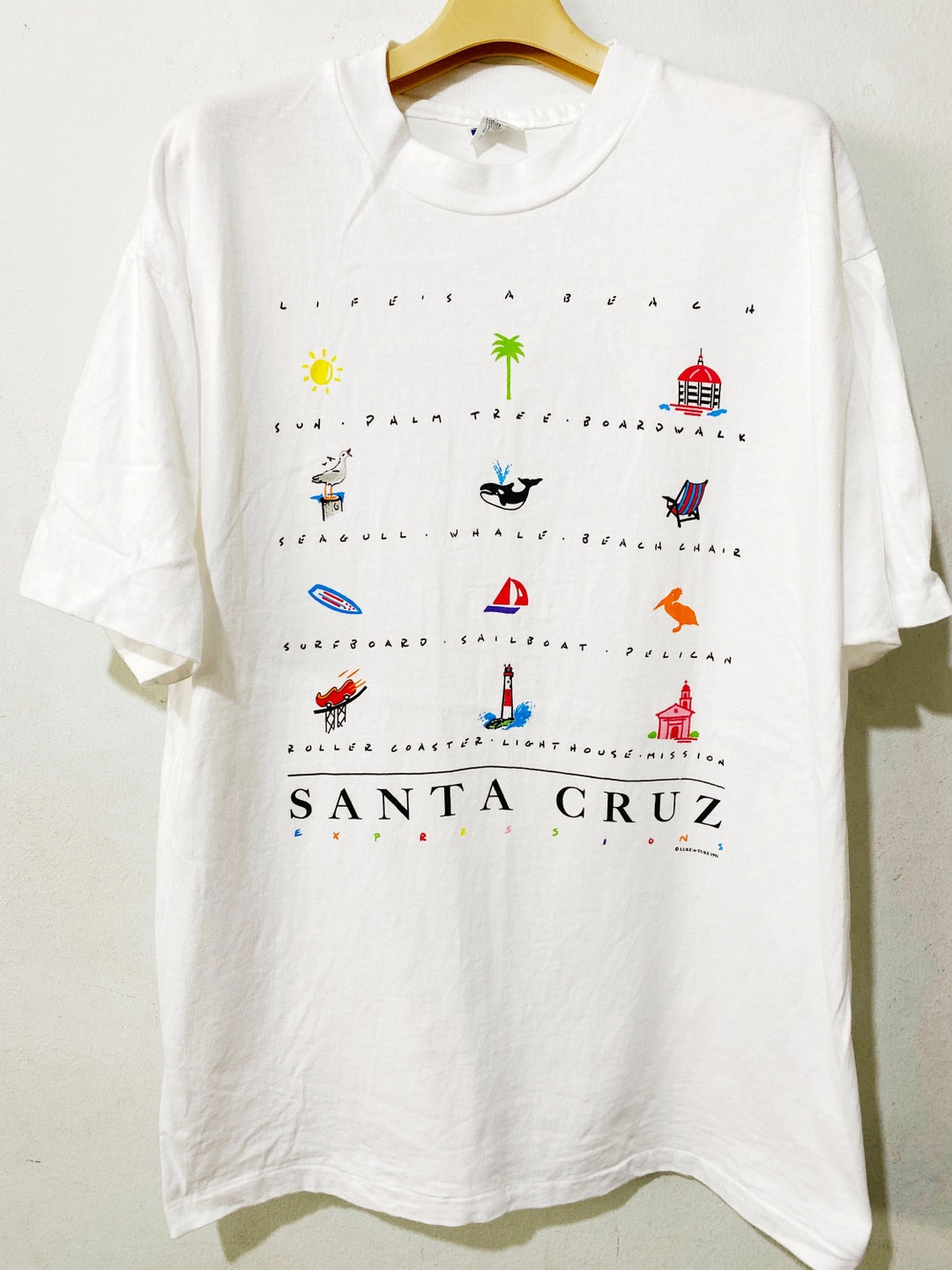 欲しいの Shirt Experience Cruz Santa 90s Vintage Size Etsy - L トップス