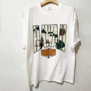 Vintage 90s Hawaii Shirt Size L Vintage Hawaiian Island Tee, Vintage Beach Tee, Vintage Souvenir Tee, Vintage Island Tee