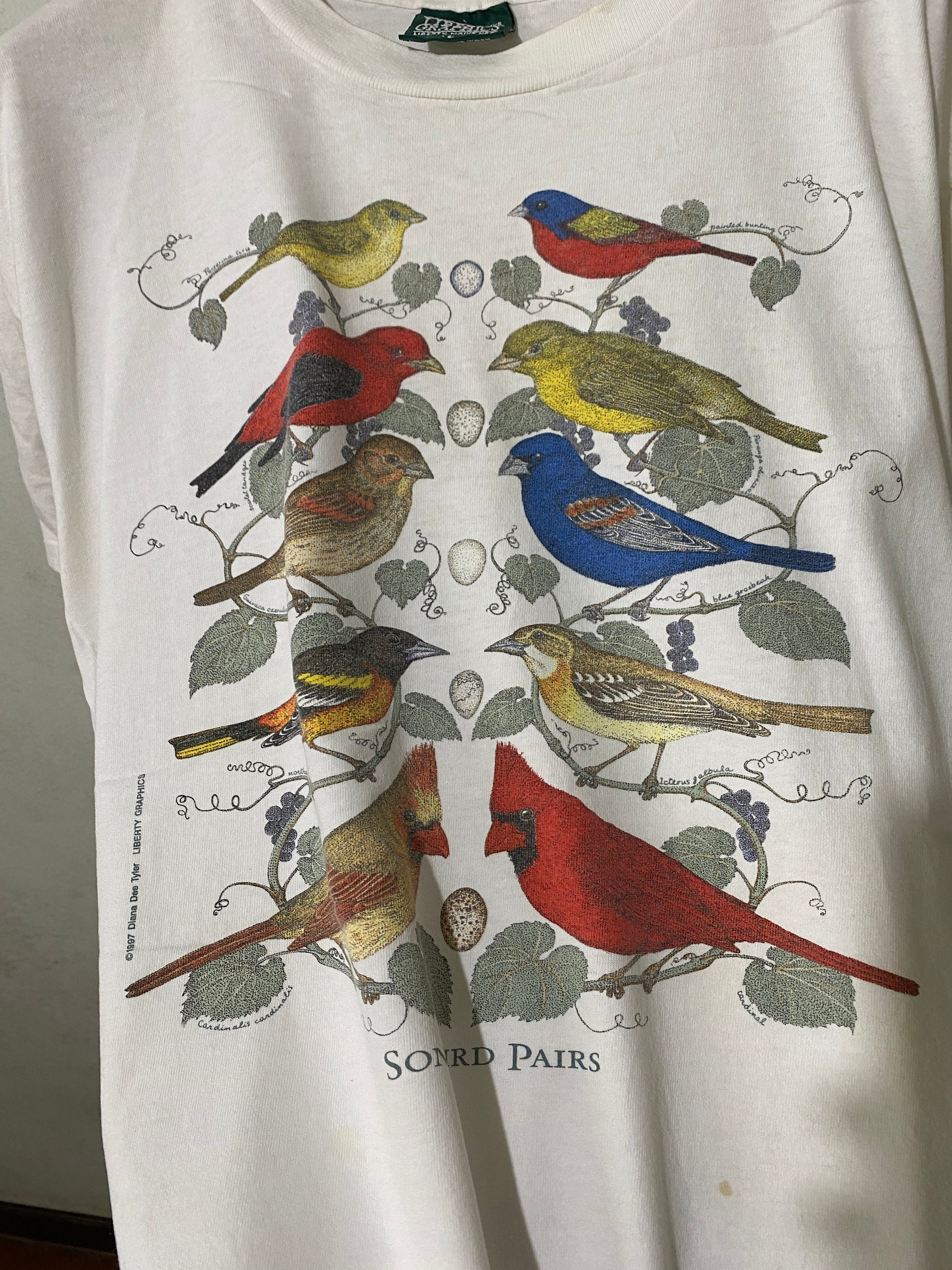 Vintage 1997 Diana Dee Tyler Songbird Pair T-shirt Size L - Etsy