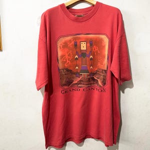 Vintage 90s Grand Canyon T-Shirt National Park Hiking Souvenir Nature Tee Size XL