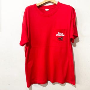 Vintage 90s Bull Durham Pocket Tee Size L Vintage Taobacco Tee, Vintage Cigarette Tee